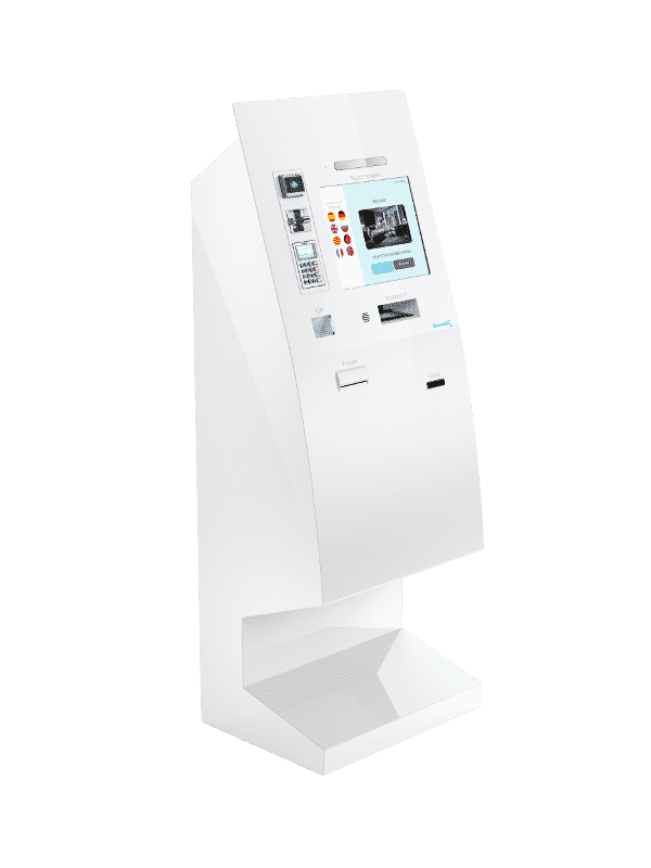 Recepción automática con kioscos de auto check-in Roommatik L-100 blanco