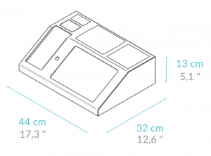 Dimensiones kiosco de mesa o mostrador