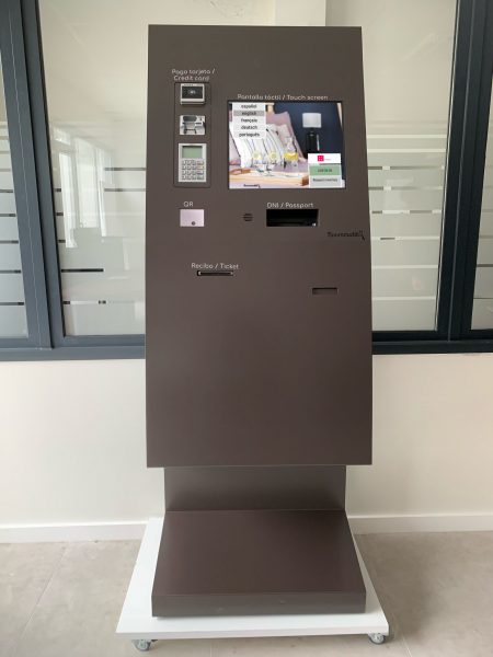 Borne d’enregistrement Roommatik L-100 marron foncé Borne d'enregistrement Roommatik L-100 marron foncé