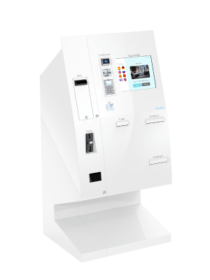 Check-in kiosk Roommatik L-300 white Automated reception with self check-in kiosk Roommatik L-300 white