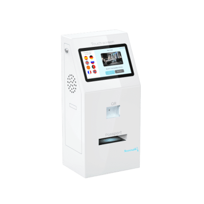 Recepción automática con máquina de check-in Roommatik S-100 blanco Recepción automática con máquina de check-in Roommatik S-100 blanco
